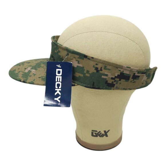 BG Camo Visor Decky Adjustable Strapback Cap Hunting Camouflage Hat 3010 NEW - Picture 9 of 13